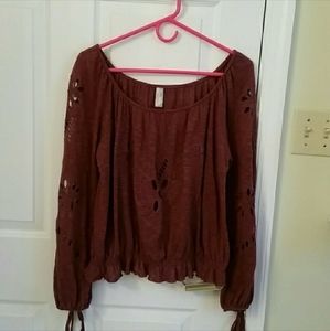 Free People Long-Sleeved Boho Top
